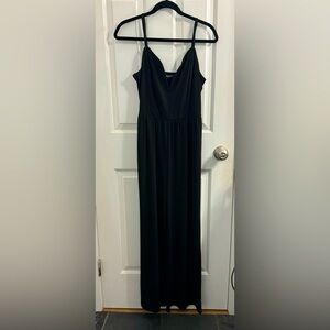 Express Blue Spaghetti Strap Maxi Gown